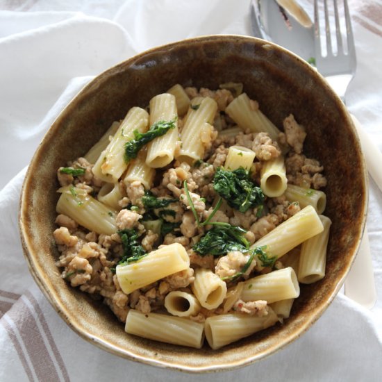 Rigatoni chicken ragu