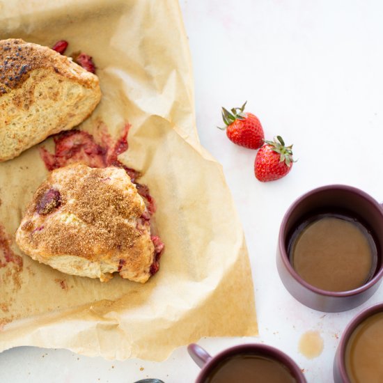 Vegan Strawberry Scones