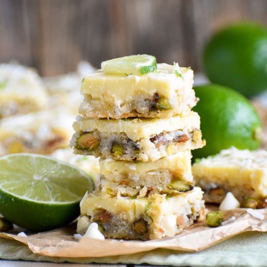 White Chocolate Key Lime Bars