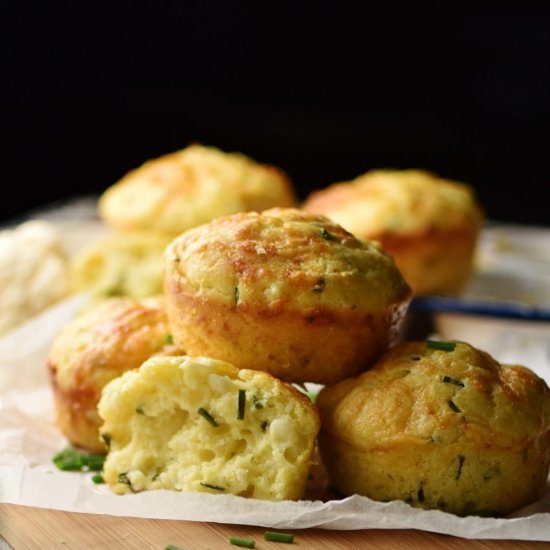 Cauliflower Muffins (Cheese, Kefir)