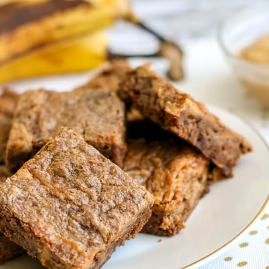 Peanut Butter Banana Brownies