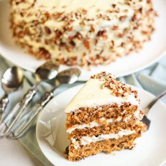 Award winning carrot cake