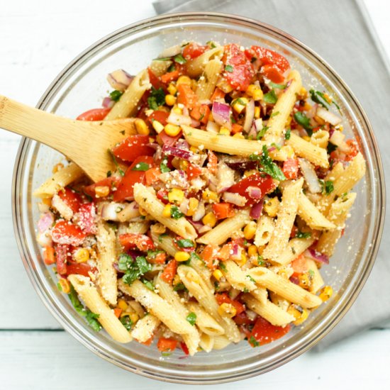 Mexican Pasta Salad with Chili Lime