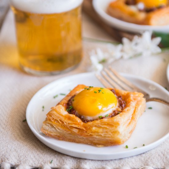 Mini Chorizo Stout Breakfast Tarts