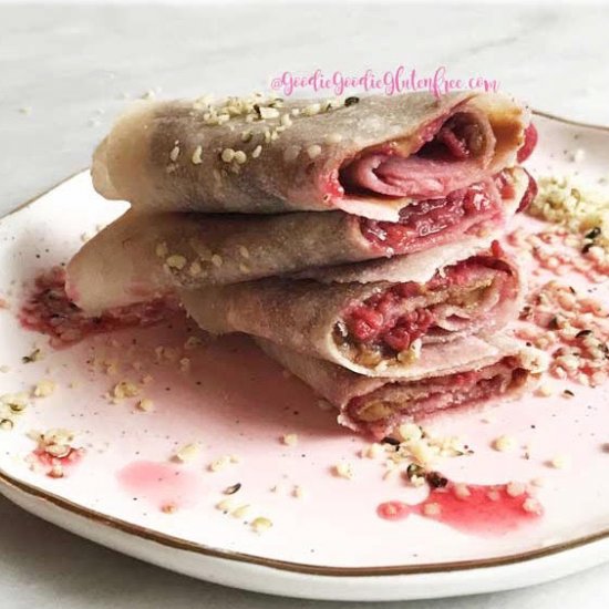 Sunbutter n Jelly Grain-Free Crepes