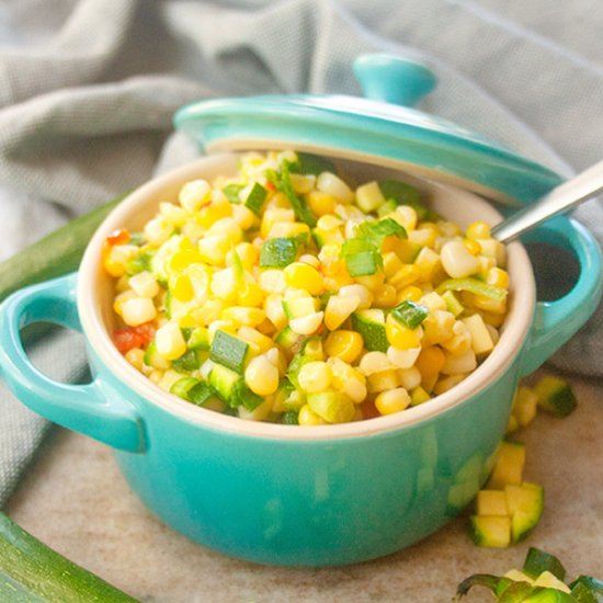 Corn and Zucchini Summer Salad