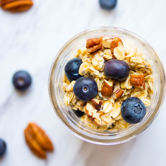 Blueberry Pecan Overnight Oats