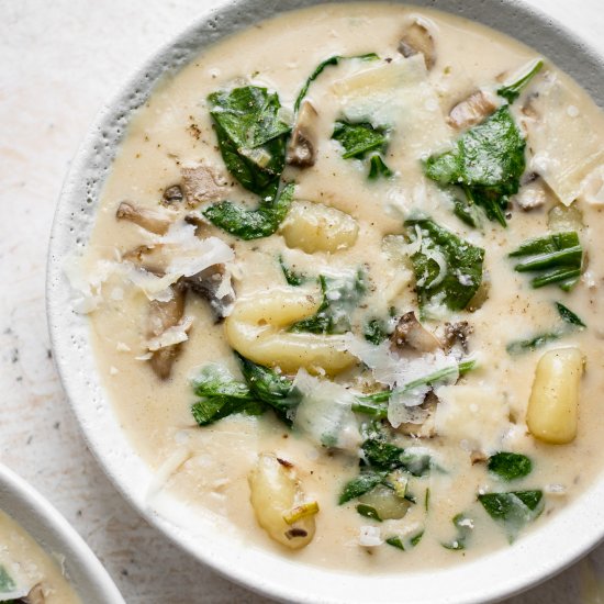 Spinach Gnocchi Soup