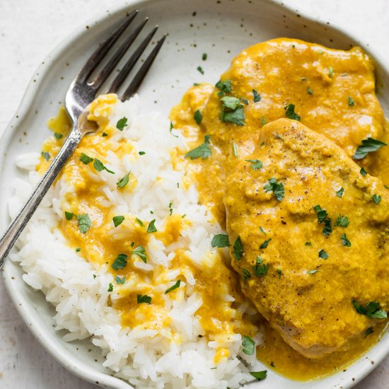 Crockpot Honey Mustard Pork Chops