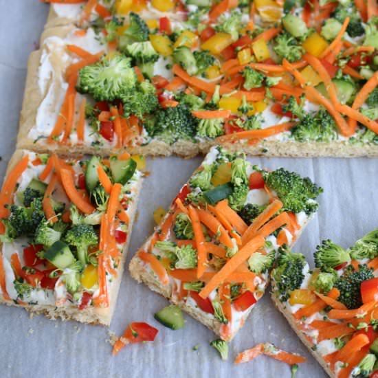 Crescent Roll Veggies Pizza