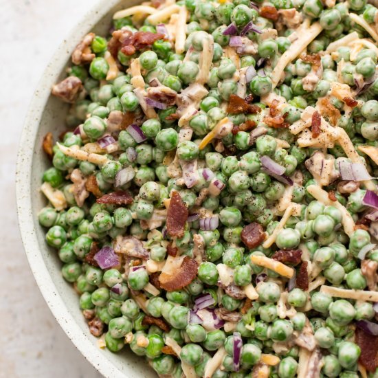 Pea Salad with Bacon