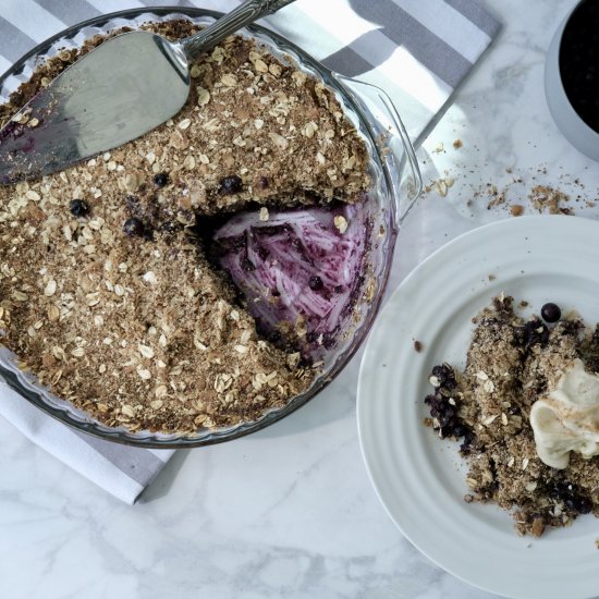 Easiest Blueberry Crisp