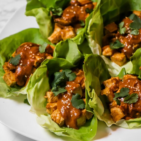 Instant Pot Vegan Tofu Lettuce Wrap