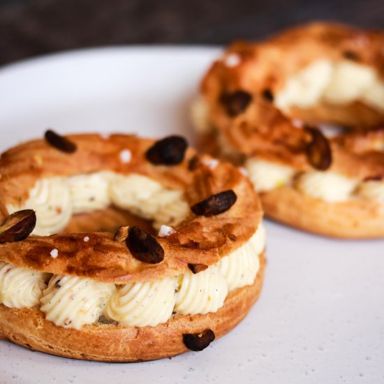 Paris Brest with Pistachio Praline