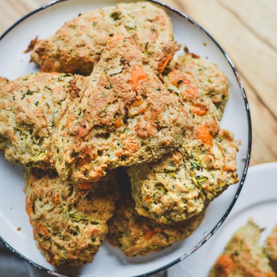 Zucchini & Herb Savory Scones