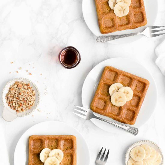 Healthy Banana Waffles