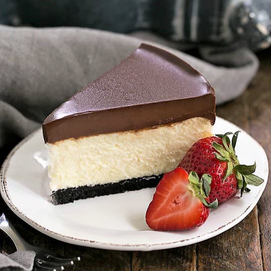 Ganache Topped Cheesecake