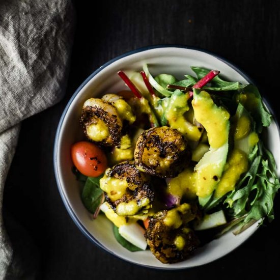 Spicy Blackened Shrimp Salad