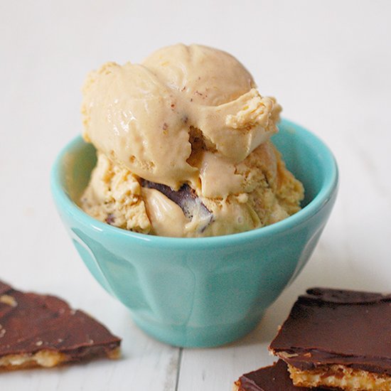 Salted crack caramel ice cream