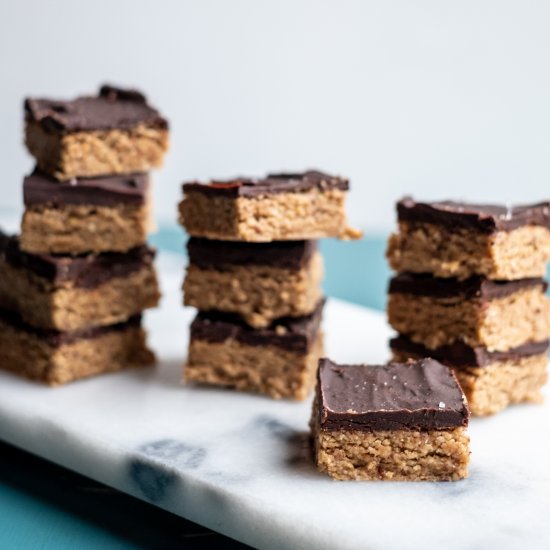 Chocolate peanut butter squares