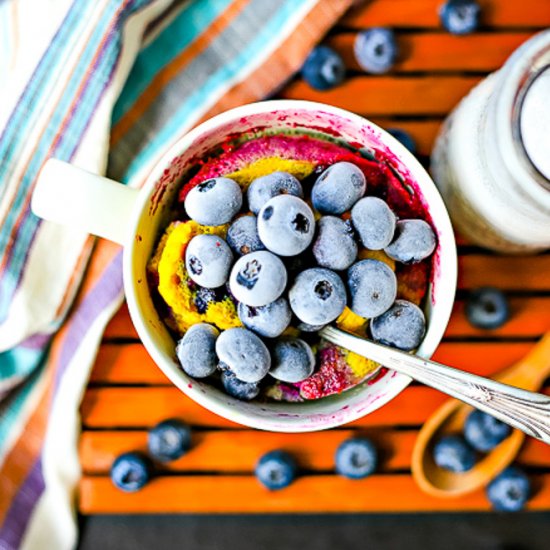 Blueberry Muffin Mug Cake