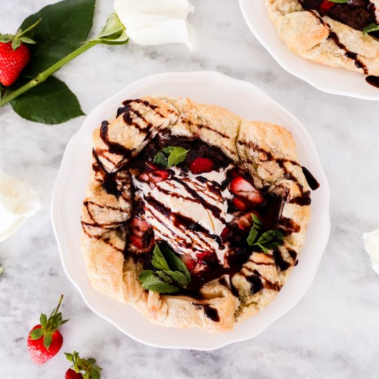 Strawberry Chocolate Galette