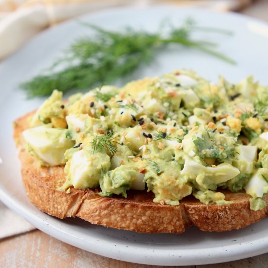 Avocado Egg Salad Toast