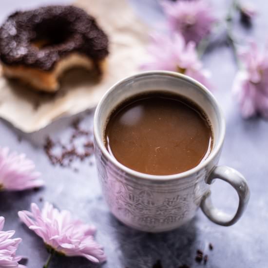 Chocolate Donut Café au Lait.