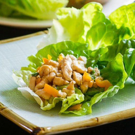 Easy Chicken Lettuce Cups