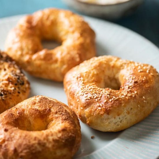 Easy Air Fryer Bagels