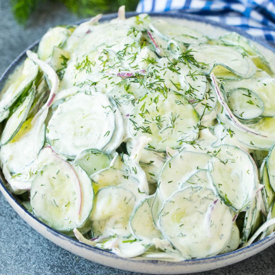 Creamy Cucumber Salad