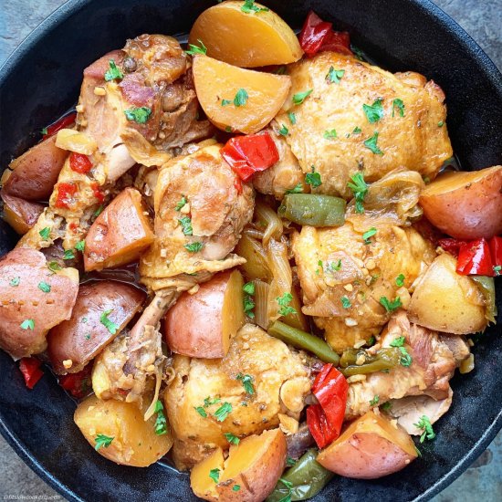 Honey Garlic Chicken & Potatoes