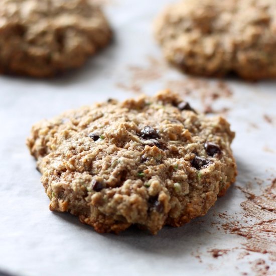 Healthier Zucchini Oatmeal Cookies