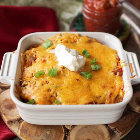 Vegetable Enchiladas For One