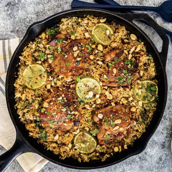 One Pot Easy Thai Chicken with Rice