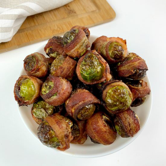 BACON WRAPPED BRUSSEL SPROUTS