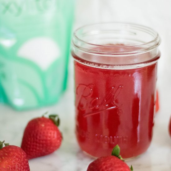 Low carb Strawberry Simple Syrup