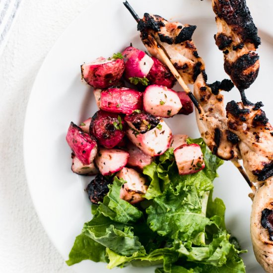 Grilled Radishes