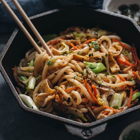 Vegan Yaki Udon