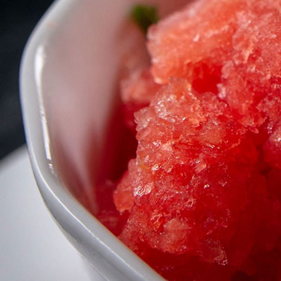 Frozen Watermelon Granita