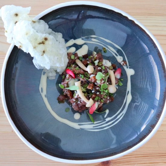 Duck Tartare with Ginger Soy