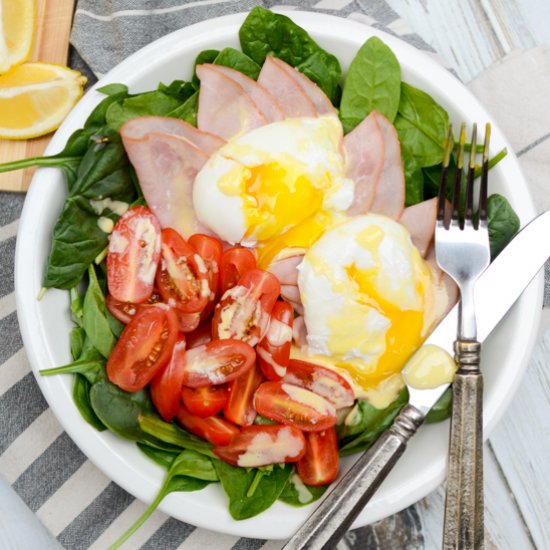 Eggs Florentine Breakfast Salad