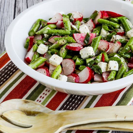 Raw Asparagus Radish Salad