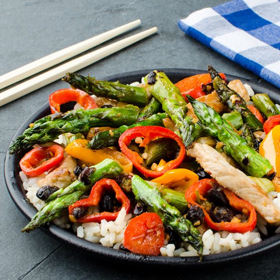 Asparagus and Pork Stir-Fry