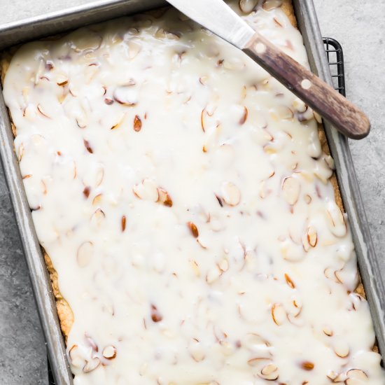 Almond Shortbread Bars