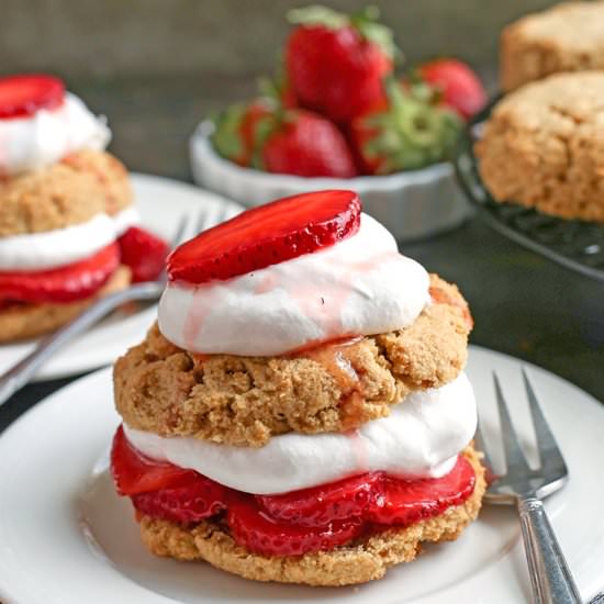 Paleo Strawberry Shortcake Biscuits