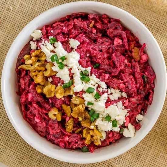 Beet Salad with Feta and Walnuts