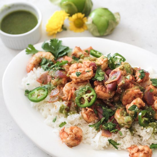 Salsa Verde Jalapeno Shrimp