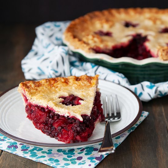 Apple Huckleberry Pie