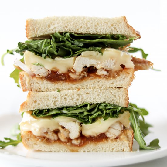 Apricot Brie Chicken Sandwiches